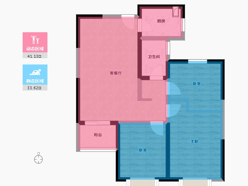 河南省-郑州市-碧源月湖-73.05-户型库-动静分区