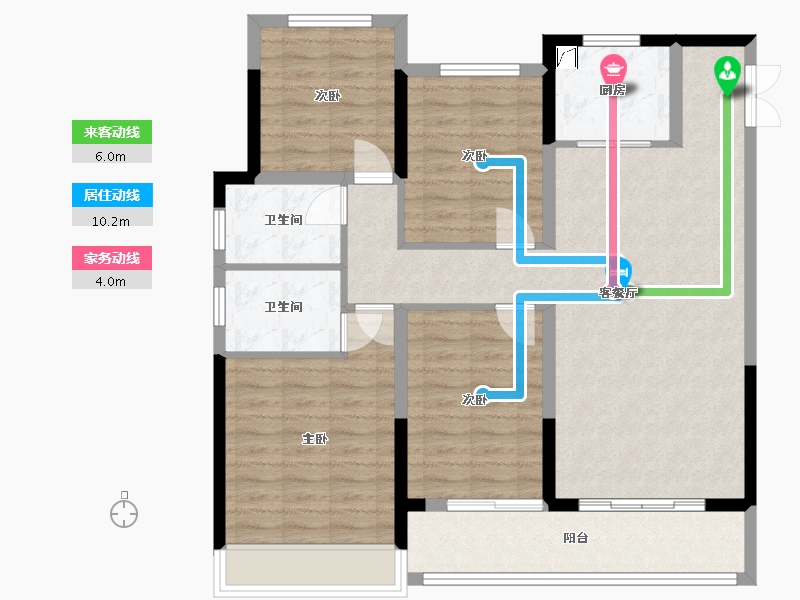 浙江省-温州市-悦名庭-126.00-户型库-动静线