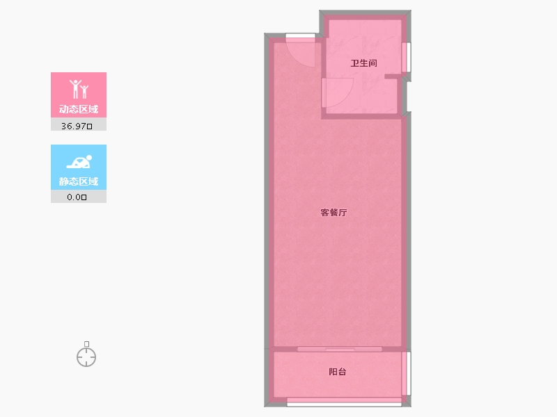 浙江省-温州市-宏地壹品国际-50.00-户型库-动静分区