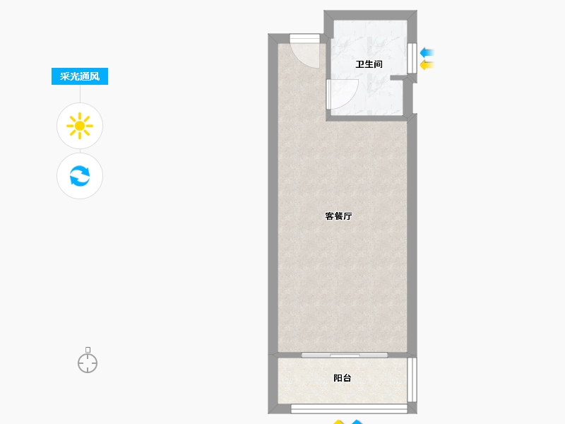 浙江省-温州市-宏地壹品国际-50.00-户型库-采光通风