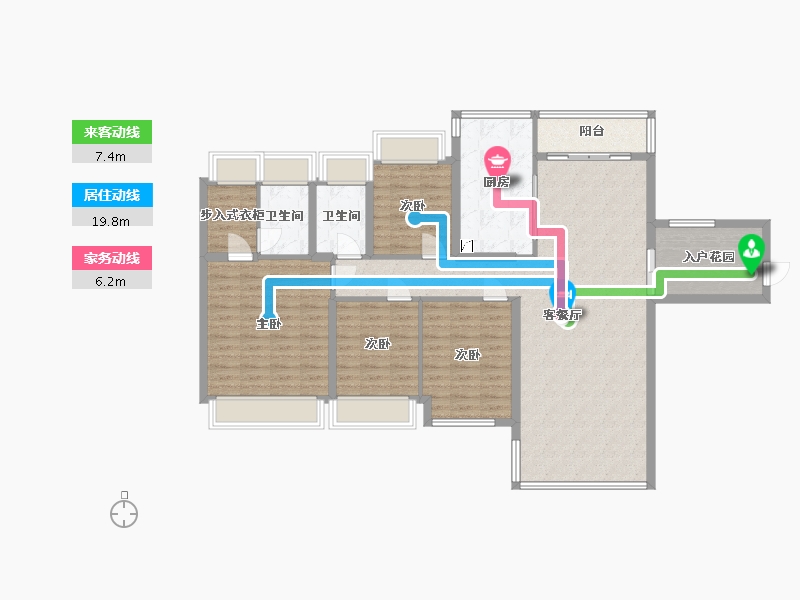 广东省-中山市-中澳春城25栋2501-140.00-户型库-动静线