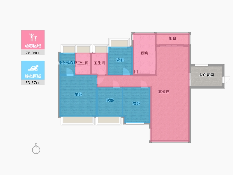 广东省-中山市-中澳春城25栋2501-140.00-户型库-动静分区