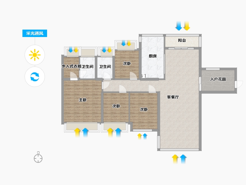 广东省-中山市-中澳春城25栋2501-140.00-户型库-采光通风