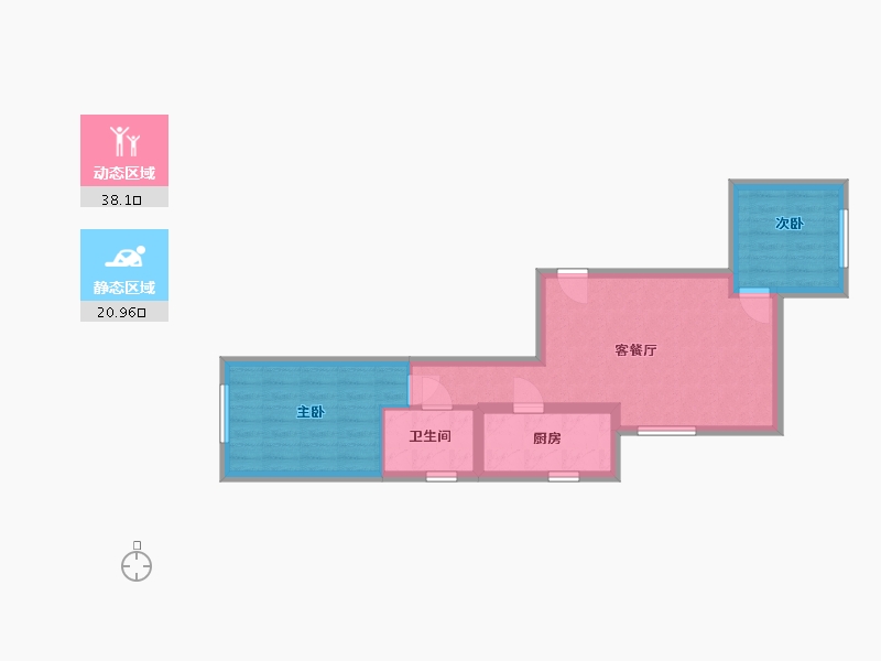 北京-北京市-世茂维拉-60.00-户型库-动静分区