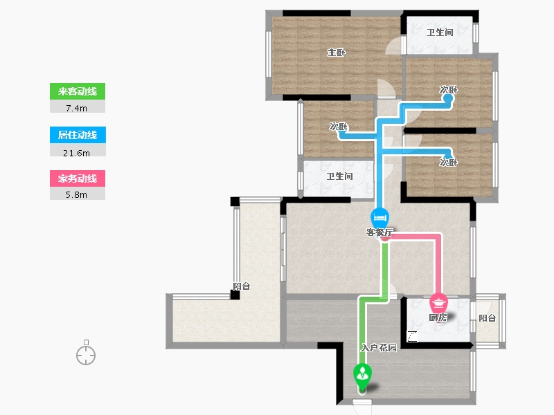 广西壮族自治区-贵港市-迎宾华府-140.00-户型库-动静线