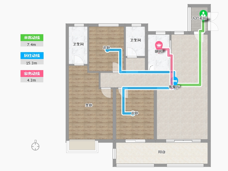 山东省-济宁市-栖贤雅苑-110.00-户型库-动静线