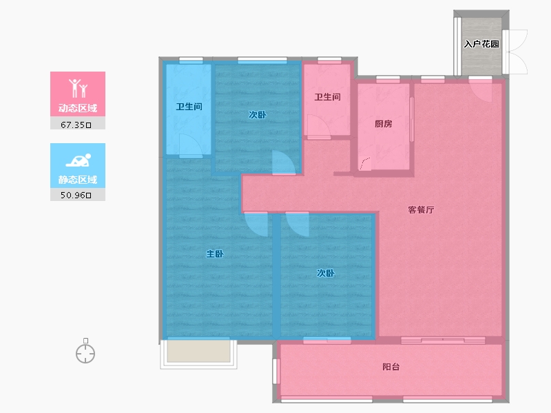 山东省-济宁市-栖贤雅苑-110.00-户型库-动静分区