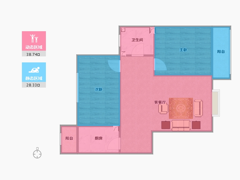 山西省-晋中市-顺康-62.43-户型库-动静分区