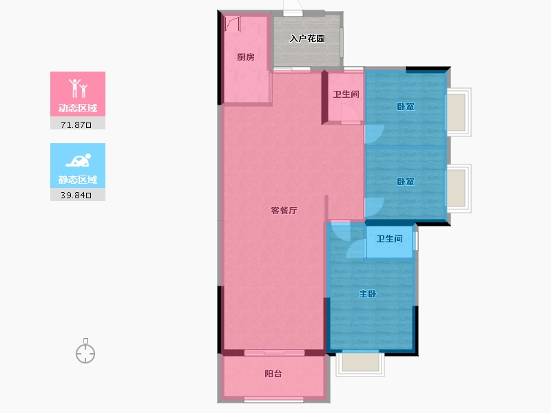 广东省-揭阳市-翡翠花园-145.20-户型库-动静分区