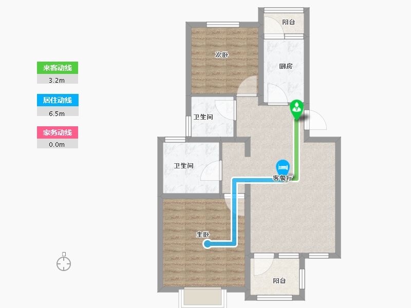 上海-上海市-枫岸华庭-78.00-户型库-动静线