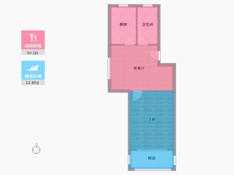 江苏省-无锡市-春潮花园一期-47.90-户型库-动静分区