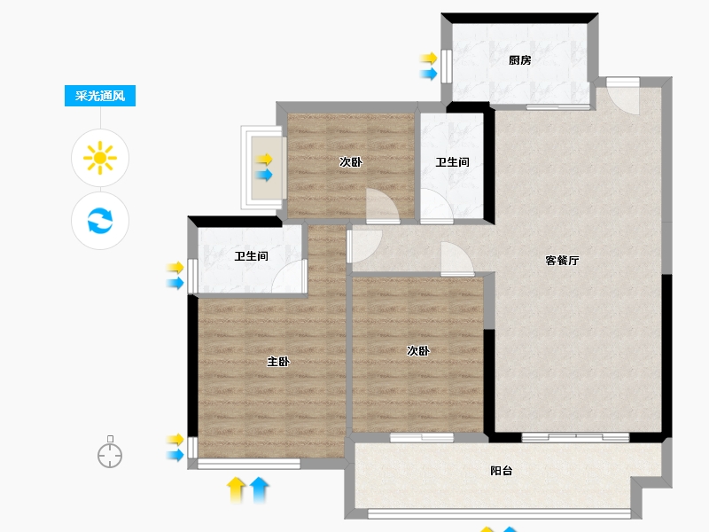 贵州省-铜仁市-玖悦府-97.00-户型库-采光通风