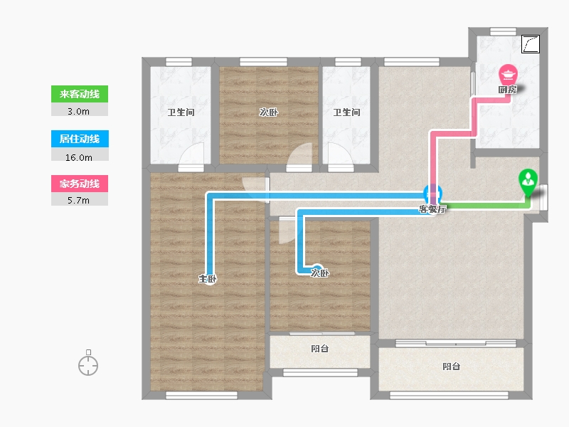 山东省-济南市-济南融创文旅城-107.00-户型库-动静线