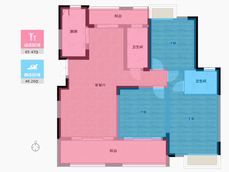 四川省-广安市-交投置地・承平盛世-90.00-户型库-动静分区