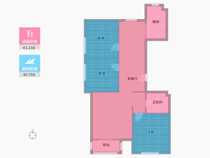 宁夏回族自治区-银川市-民生蔚湖城-99.00-户型库-动静分区