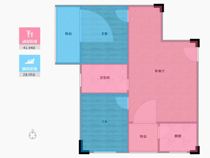 湖北省-武汉市-光谷新城-65.59-户型库-动静分区