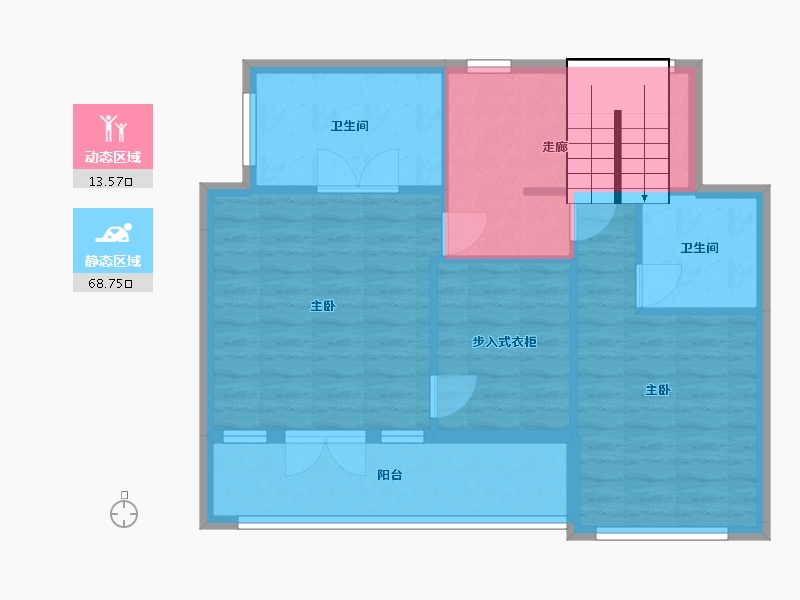 浙江省-温州市-春风楠溪-155.00-户型库-动静分区