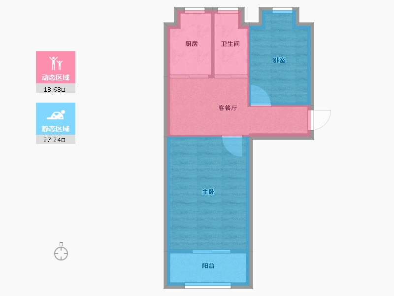 江苏省-南京市-热河南路-43.27-户型库-动静分区