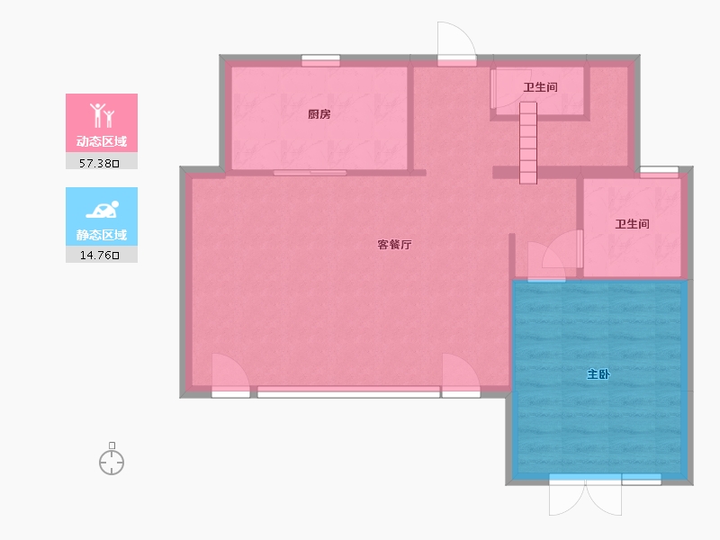 浙江省-温州市-春风楠溪-155.00-户型库-动静分区