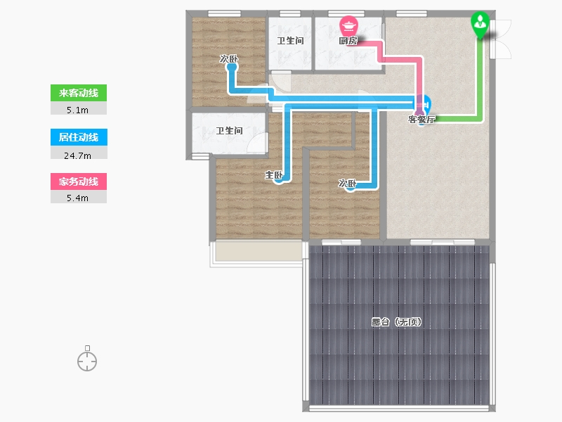 贵州省-六盘水市-大林城-128.00-户型库-动静线