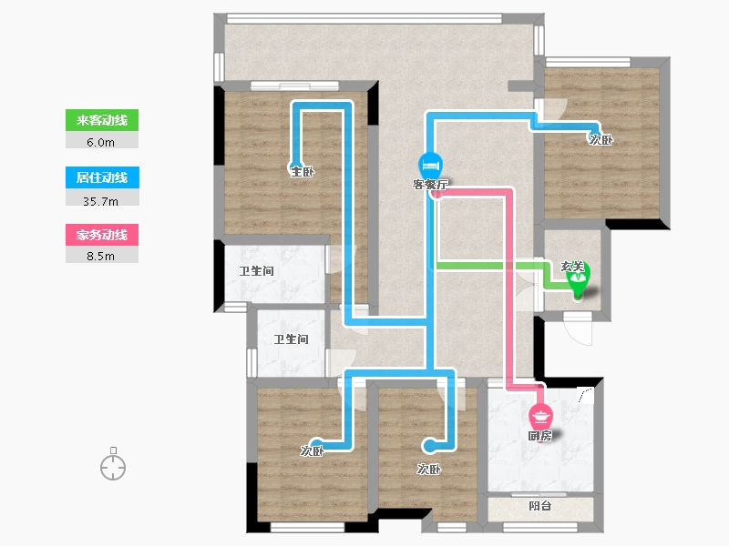 四川省-遂宁市-江山原筑-99.00-户型库-动静线