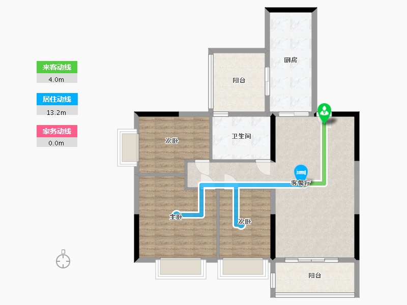 四川省-成都市-恒大御龙天峰-99.00-户型库-动静线