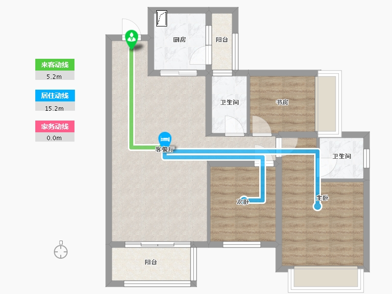 贵州省-贵阳市-中梁壹号-79.00-户型库-动静线