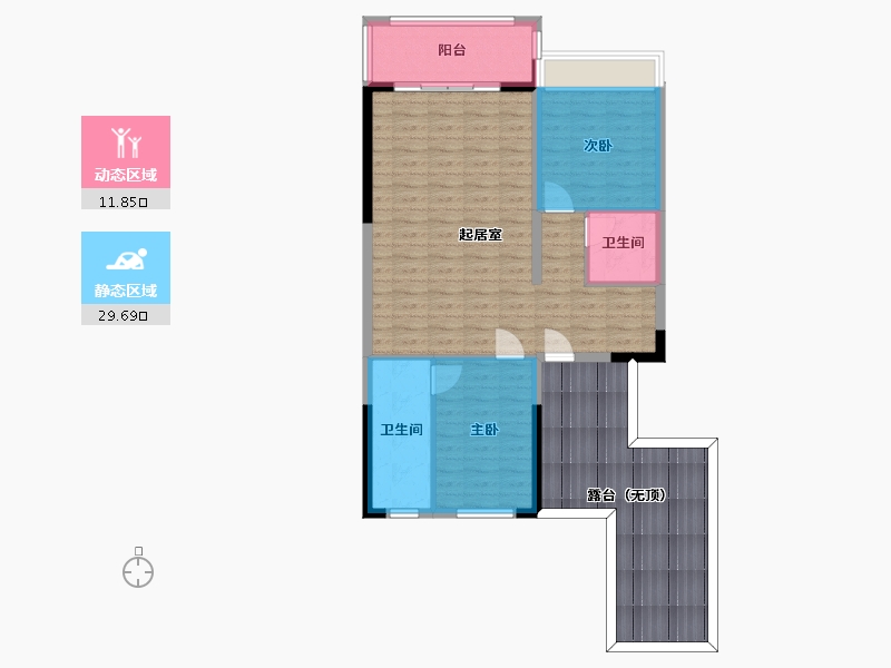 陕西省-西安市-碧桂园国湖-188.00-户型库-动静分区