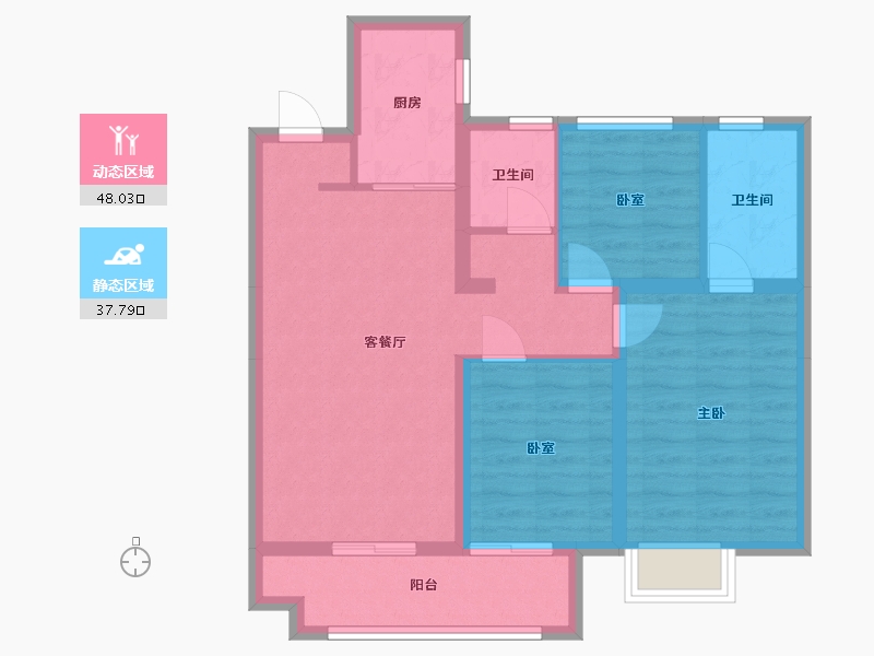 河南省-许昌市-天悦府-86.00-户型库-动静分区