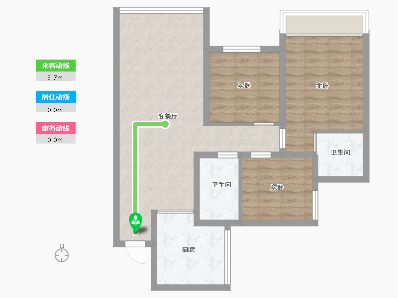 四川省-成都市-华宇天府花城二期-79.00-户型库-动静线