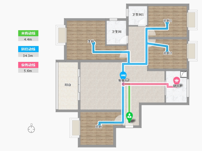 江西省-南昌市-殷王小区-129.00-户型库-动静线