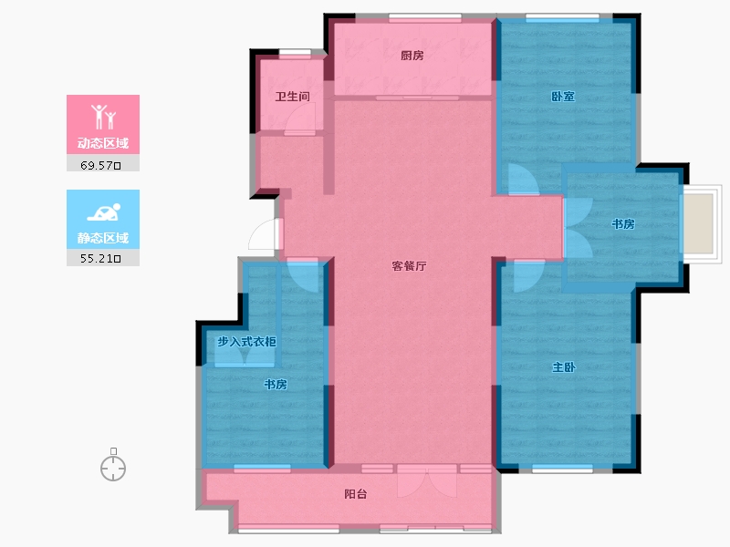 山东省-潍坊市-旭景园-125.00-户型库-动静分区