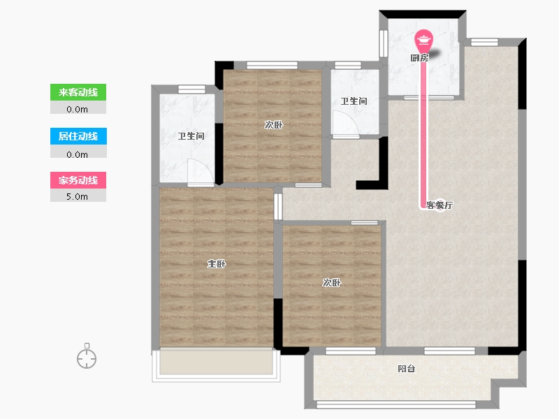 安徽省-马鞍山市-姑溪晓著-99.00-户型库-动静线