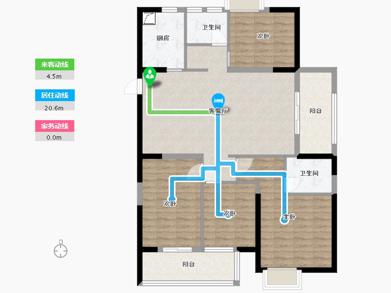 福建省-宁德市-武夷天悦儒郡-108.00-户型库-动静线