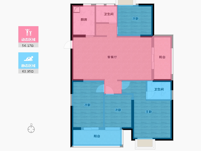 福建省-宁德市-武夷天悦儒郡-108.00-户型库-动静分区