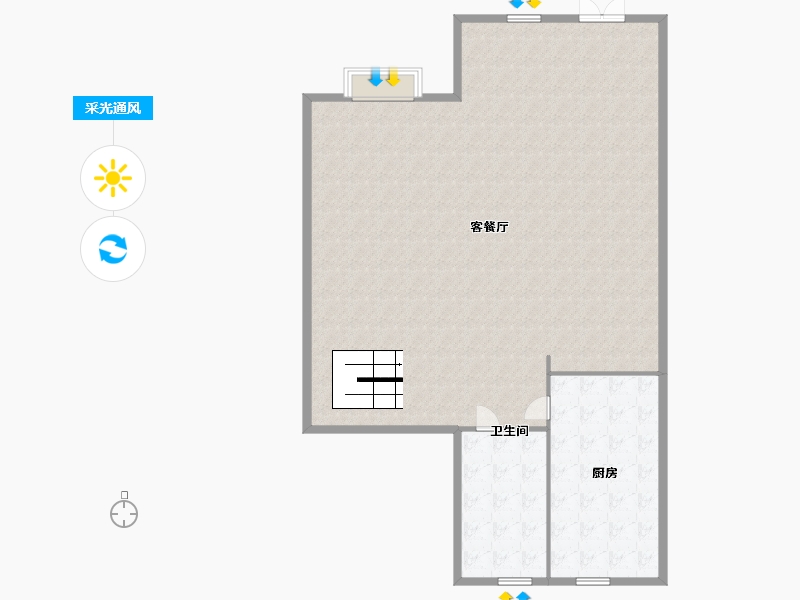 湖南省-湘潭市-碧桂园黄金时代-168.00-户型库-采光通风