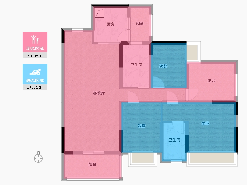 广西壮族自治区-来宾市-合山碧桂园-98.00-户型库-动静分区