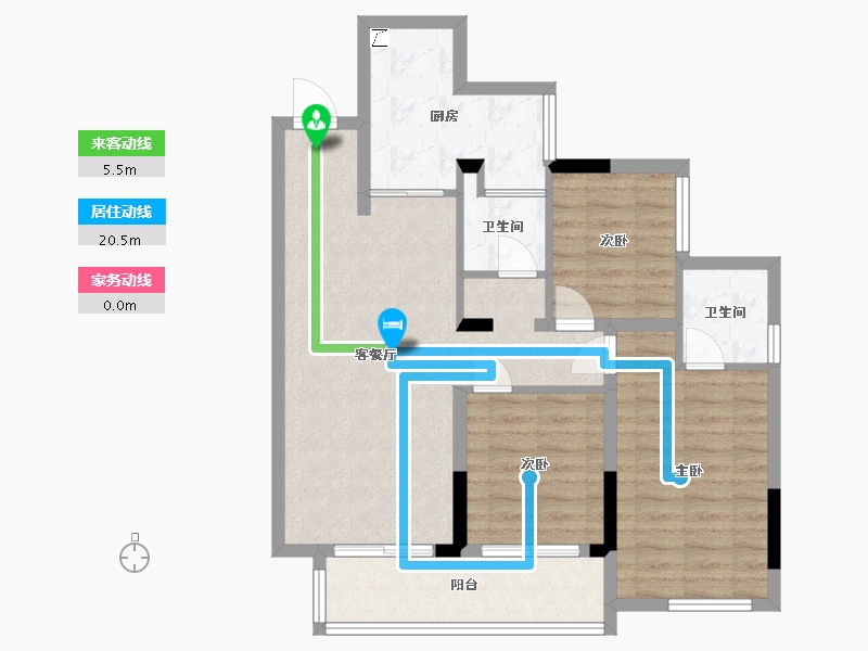 四川省-雅安市-金科-82.00-户型库-动静线