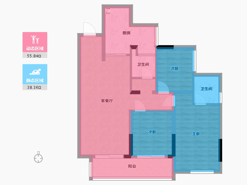 四川省-雅安市-金科-82.00-户型库-动静分区