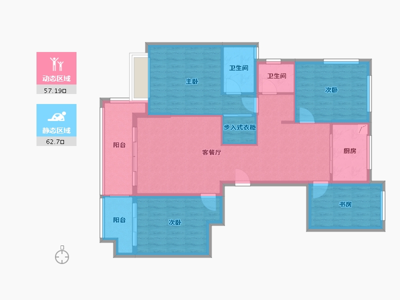 浙江省-金华市-东阳美的国宾府-12.00-户型库-动静分区