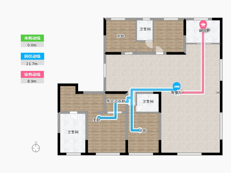 内蒙古自治区-赤峰市-璞玥风华-207.00-户型库-动静线