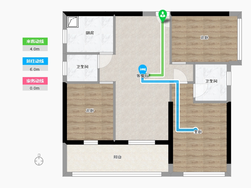 广东省-汕头市-华悦春天花园-80.00-户型库-动静线