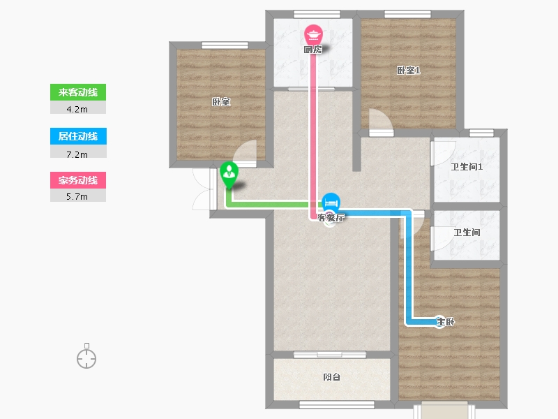 河北省-石家庄市-天洲视界城-102.66-户型库-动静线