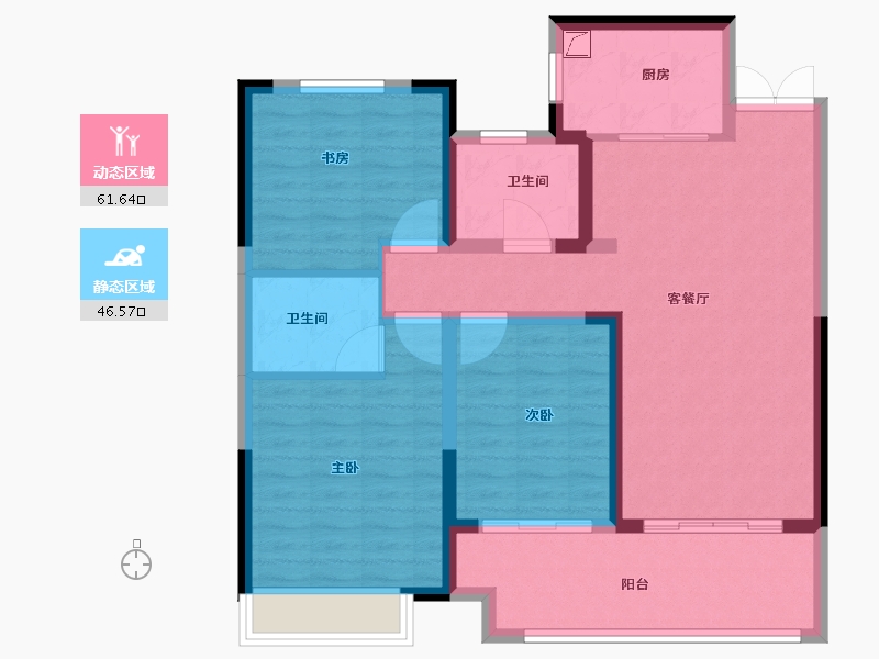 安徽省-蚌埠市-兰凌御府-97.00-户型库-动静分区