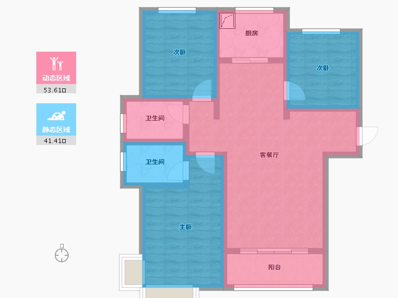 河北省-石家庄市-南华城-88.00-户型库-动静分区