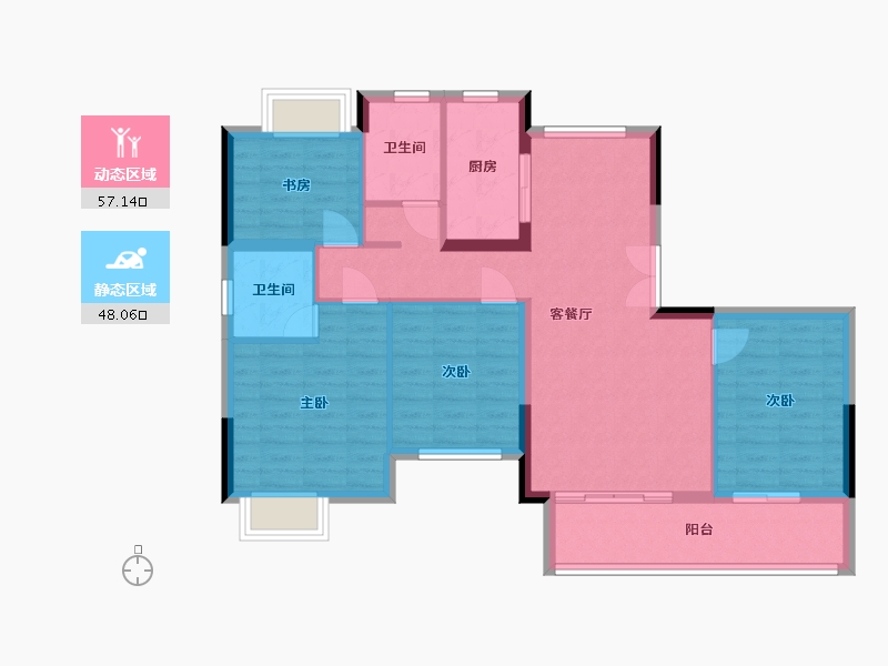 江西省-赣州市-长海上城-125.00-户型库-动静分区