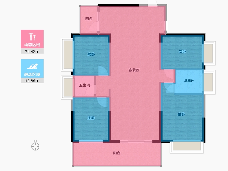 广东省-惠州市-御水龙庭-120.00-户型库-动静分区