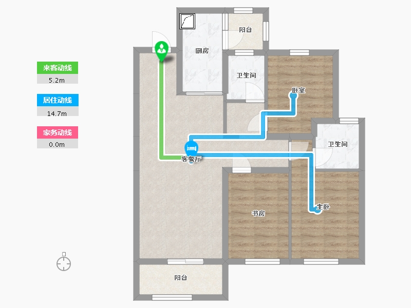 黑龙江省-哈尔滨市-招商贝肯山6期-92.00-户型库-动静线