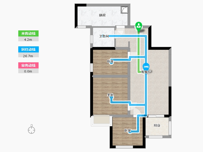 河南省-郑州市-美景麟起城-72.00-户型库-动静线