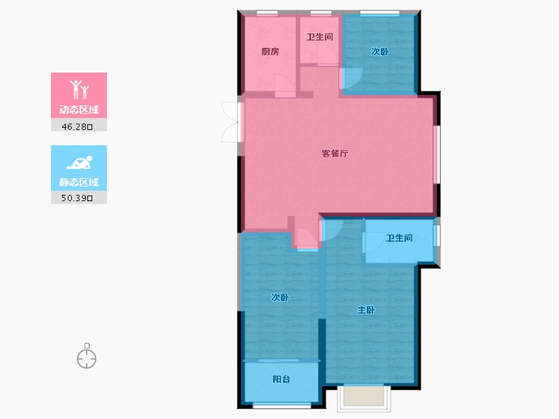 山东省-烟台市-庄园华府-97.00-户型库-动静分区